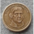 2007 US THOMAS JEFFERSON 1 DOLLAR