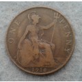1918 G.BRIT ONE PENNY