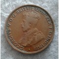 1917 AUSTRALIA ONE HALF PENNY