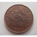 1944 NEW ZEALAND ONE PENNY