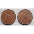 1945 & 46 NZ ONE PENNY PAIR