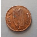 1963 IRELAND 1 PENNY : HIGH GRADE