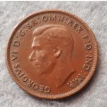 1943 Australia half penny (M)