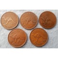 1938 + Australia 0ne penny collection