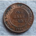 1916 Australia half penny
