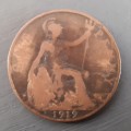 1919 H G.BRIT. One penny