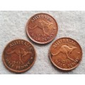 1943 + Australia half penny collection
