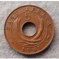 1941 East Africa 5 cent : thick flan