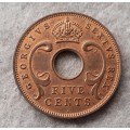 1951 East Africa 5 cent : high grade