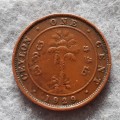 1929 Ceylon one cent