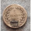 1862 Netherlands  5 cents