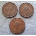 Ceylon trio : 1870 ,1900 & 1901 one cents