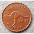 1964 Australia 1 penny (P) :  XF