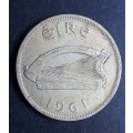 1961 Ireland half crown