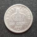 1867 France 20 centimes Napoleon III