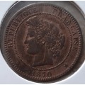 1870 France 10 centimes : normal A