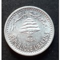 1954 Lebanon 5 piastres