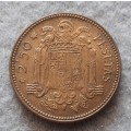 1953 Spain 2.5 pesetas : star date *56