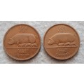 1940 & 41 Ireland 1/2 penny pair