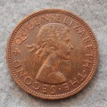 1962 New Zealand 1 penny
