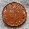 1943 Ceylon 1 cent : Vfine