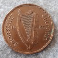 1935 Ireland 1 penny xf