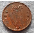 1953 Ireland 1/2 penny