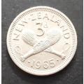 1965 New Zealand 3 pence