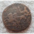 1792 Barbadoes 1/2 penny :