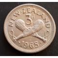 1965 New Zealand 3 pence