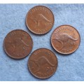 1960 - 1964 Australia one penny lot