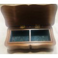 Wooden Jewellery Box in Excellent Condition With Compartments