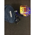 Wow - M2R Helmet with goggles and Shark carry bag - Excellent condition like new