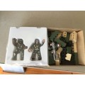 Army men and block with brickade - New - fantastic for display, playing or layout