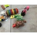 Various pretend playing items