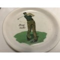Vintage golf coaster - collectable - just needs a wash