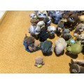large collection of collectable mini dog figures for playing or collection - approx 60
