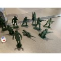 Army figures pretend playing