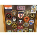 Fantastic USA Badges in Frame - rare and nice