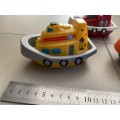 Lovely set of tug boats for pretend playing