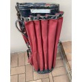 Vintage Golf Bag - lovely - Red and unusual