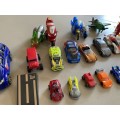 Lot of toys cars and car trailer - nice and cheap