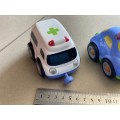 4 x lovely play cars in a nice condition - cheap