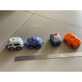 4 x lovely play cars in a nice condition - cheap