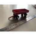 Vintage solid steel truck and trailers x 2 - see pics - real solid and vintage