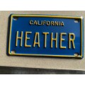 Small steel sign - Heather