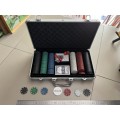 Large set of poker chips with case - cheap