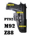 TWO WAY  BELT /CLIPON Anti Grab  LOCKABLE POLYMER HOLSTER FOR M92 ,BERRETTA ,Z88  R895.00