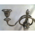 1930's "IANTHE" Silver Plated 2 arm Candlestick English made measuring: 230mm Tall x 265mm Wide.