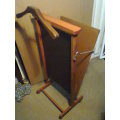 A Rare 1950's Vintage Man's Valet,Dumb Waiter With Trouser Press + Tie Rail. Manf: by "REGUITTI"